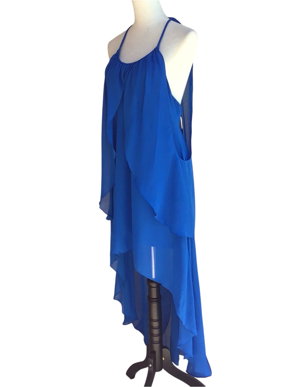 Cache Blue Draped Halter Dress - Picture 3 of 7